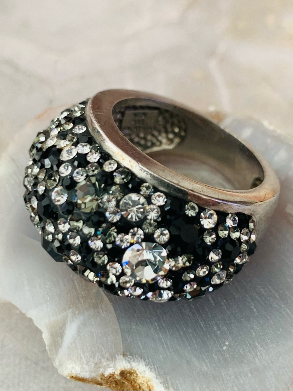 Crystal Pave Dome Statement Cocktail Ring JCM 925 Malaysia